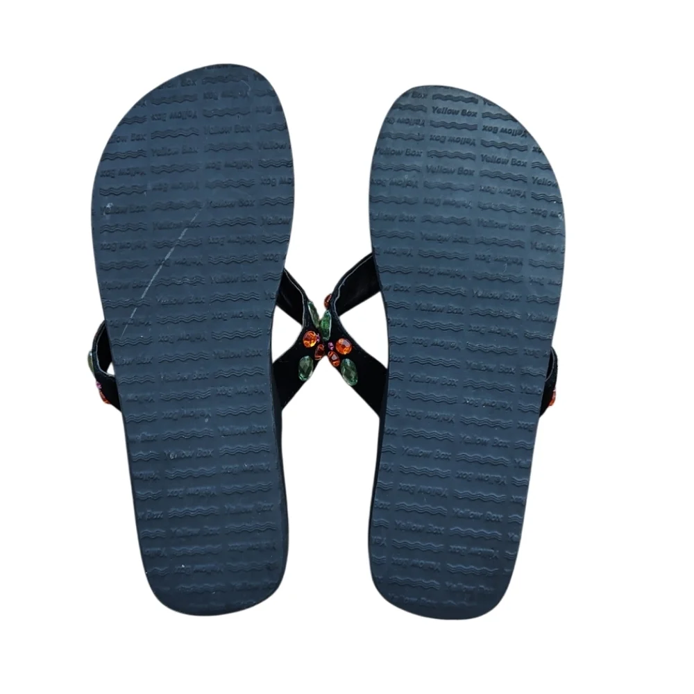 Yellow Box Valencia Rhinestone Sandals - Picture 2 of 2